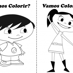 Show da Luna para imprimir e colorir