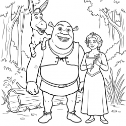 Shrek para imprimir e colorir
