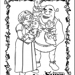 Shrek para imprimir e colorir