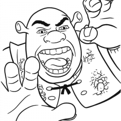 Shrek para imprimir e colorir