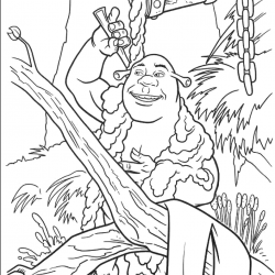 Shrek para imprimir e colorir