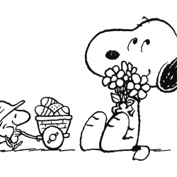 Snoopy para imprimir e colorir