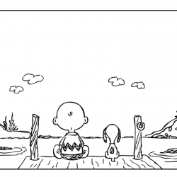 Snoopy para imprimir e colorir
