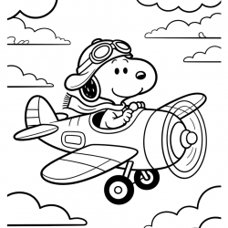 Snoopy para imprimir e colorir
