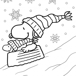 Snoopy para imprimir e colorir