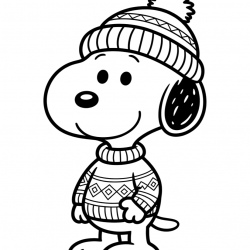 Snoopy para imprimir e colorir
