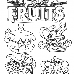 desenho de Blox Fruits (Roblox)