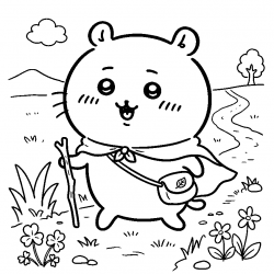 Chiikawa para imprimir e colorir