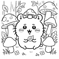 Chiikawa para imprimir e colorir