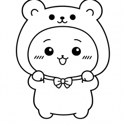 Chiikawa para imprimir e colorir