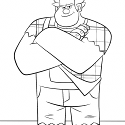 Detona Ralph para imprimir e colorir