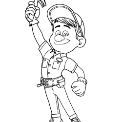 Detona Ralph para imprimir e colorir