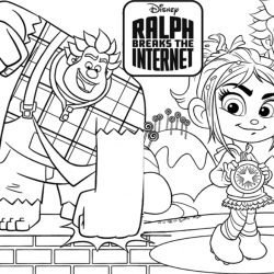 Detona Ralph para imprimir e colorir