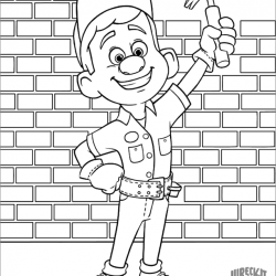 Detona Ralph para imprimir e colorir