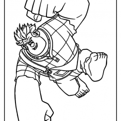 Detona Ralph para imprimir e colorir