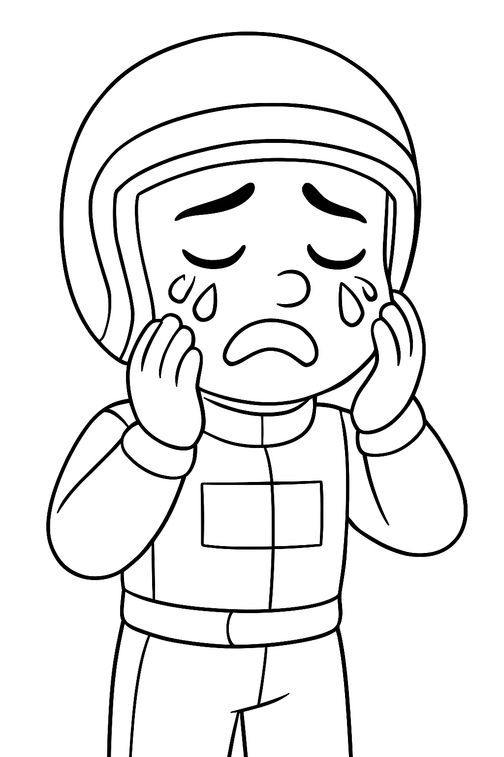 Lewis hamilton chorando para colorir