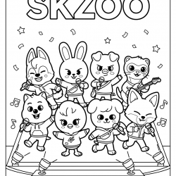 Stray Kids para imprimir e colorir