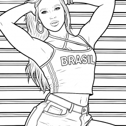 Virgínia Fonseca para imprimir e colorir