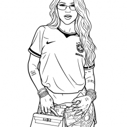 Virgínia Fonseca para imprimir e colorir