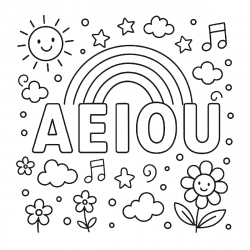 desenho de Vogais