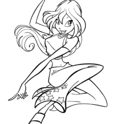 Winx Club para imprimir e colorir