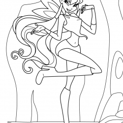 Winx Club para imprimir e colorir