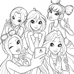 Winx Club para imprimir e colorir