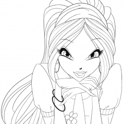 Winx Club para imprimir e colorir