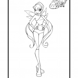 Winx Club para imprimir e colorir
