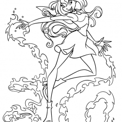 Winx Club para imprimir e colorir