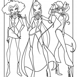 Winx Club para imprimir e colorir