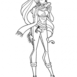 Winx Club para imprimir e colorir
