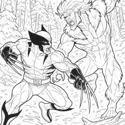 Wolverine para imprimir e colorir