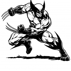 Wolverine para imprimir e colorir