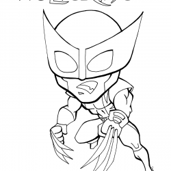 Wolverine para imprimir e colorir