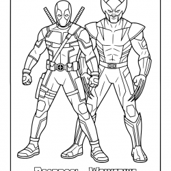 Wolverine para imprimir e colorir