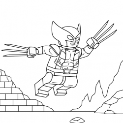 Wolverine para imprimir e colorir