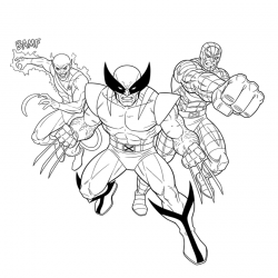 Wolverine para imprimir e colorir
