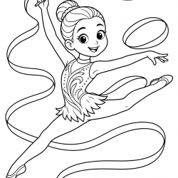 desenho de Ginástica Rítmica