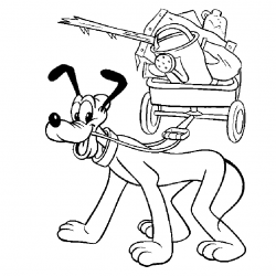 Pluto para imprimir e colorir