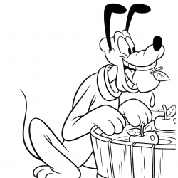 Pluto para imprimir e colorir