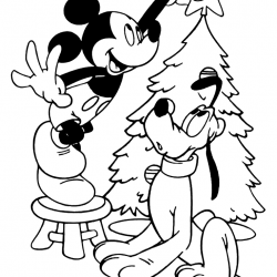 Pluto para imprimir e colorir
