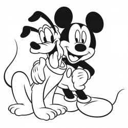 Pluto para imprimir e colorir