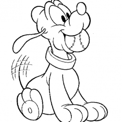Pluto para imprimir e colorir