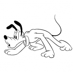 Pluto para imprimir e colorir