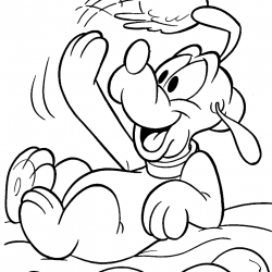 Pluto para imprimir e colorir