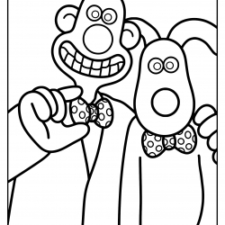 Wallace e Gromit para imprimir e colorir