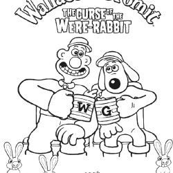Wallace e Gromit para imprimir e colorir