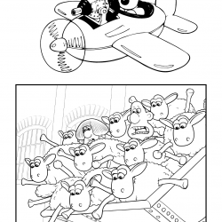 Wallace e Gromit para imprimir e colorir