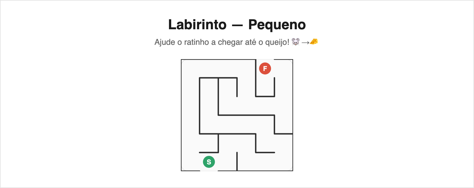 Fácil — grade 6×6 (tema classic) — Labirinto Fácil para Imprimir